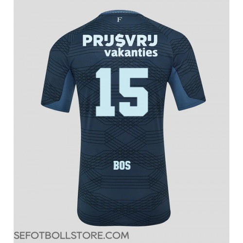 Feyenoord Jordan Bos #15 Replika Bortatröja 2025-26 Kortärmad